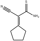 2-CYANO-2-CYCLOPENTYLIDENEETHANETHIOAMIDE Structure