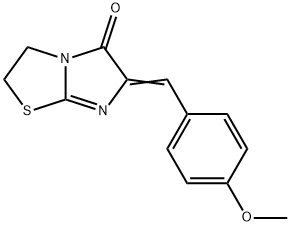 Imidazo(2,1-b)thiazol-5(6H)-one, 2,3-dihydro-6-((4-methoxyphenyl)methy lene)- 구조식 이미지