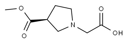 (S)-2-(3-(Methoxycarbonyl)pyrrolidin-1-yl)acetic acid Structure