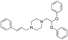 1-(2-(diphenyloxy)ethyl)-4-(3-phenylallyl)piperazine Structure