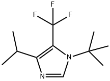 1-T-BUTYL-4-ISOPROPYL-5-TRIFLUOROMETHYLIMIDAZOLE Structure