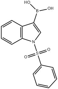 1-(PHENYLSULFONYL)-1H-INDOL-3-YLBORONIC ACID Structure