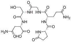 pyroglutamyl-glutaminyl-glycyl-seryl-asparagine Structure