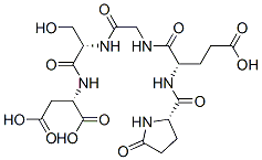 pyro-glutamyl-glutamyl-glycyl-seryl-aspartic acid Structure