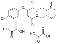Bis(2-(dimethylamino)ethyl) (4-chlorophenoxy)butanedioate ethanedioate  (1:2) Structure