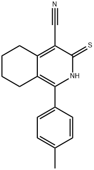 3-MERCAPTO-1-P-TOLYL-5,6,7,8-TETRAHYDRO-ISOQUINOLINE-4-CARBONITRILE Structure