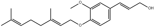 O-geranylconiferyl alcohol 구조식 이미지