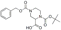 N-1-BOC-N-4-CBZ-2-PIPERAZINECARBOXYLICACIDT-부틸에스테르 구조식 이미지