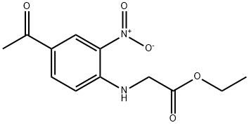 ethyl N-(4-acetyl-2-nitrophenyl)glycinate 구조식 이미지