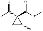 시클로프로판카르복실산,1-아세틸-2-메틸-,메틸에스테르,트랜스-(9CI) 구조식 이미지