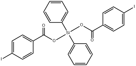 Benzoic acid, 4-iodo-, diphenylsilylene ester Structure