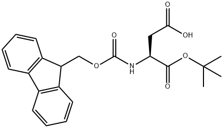 L-Fmoc-Aspartic acid alpha-tert-butyl ester 구조식 이미지