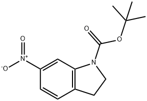 1H-INDOLE-1-CARBOXYLIC ACID,2,3-DIHYDRO-6-NITRO-,1,1-DIMETHYLETHYL ESTER Structure