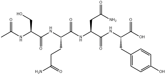 AC-SER-GLN-ASN-TYR-OH 구조식 이미지