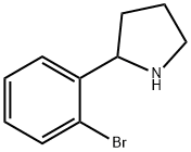 2-(2-브로모페닐)-피롤리딘 구조식 이미지