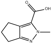 3-사이클로펜타피라졸카르복실산,2,4,5,6-테트라하이드로-2-메틸-(9CI) 구조식 이미지