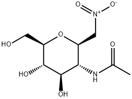 2-ACETAMIDO-2-DEOXY-BETA-D-GLUCOPYRANOSYL NITROMETHANE Structure