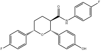 1296129-15-1 (2R,3R,6S)-N,6-Bis(4-fluorophenyl)tetrahydro-2-(4-hydroxyphenyl)-2H-pyran-3-carboxaMide