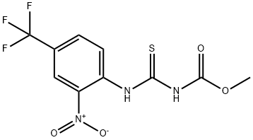 N-methoxycarbonyl N'-2-nitro-4-trifluoromethylphenyl thiourea Structure