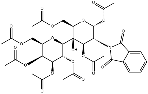 2-PHTHALIMIDOLACTOSAMINE, HEPTAACETATE (MIXTURE OF ISOMERS) Structure