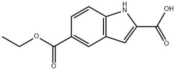 5-(ethoxycarbonyl)-1H-indole-2-carboxylic acid Structure