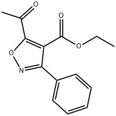 ETHYL 5-ACETYL-3-PHENYLISOXAZOLE-4-CARBOXYLATE Structure