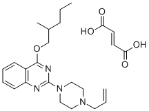 2-(4-Allyl-1-piperazinyl)-4-(2-methylpentoxy)quinazoline fumarate 구조식 이미지