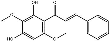 2',4'-Dihydroxy-3',6'-dimethoxychalcone 구조식 이미지