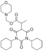 morpholin-4-ylmethyl 2-(1,3-dicyclohexyl-2,4,6-trioxo-1,3-diazinan-5-y l)propanoate Structure