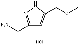 3-아미노메틸-5-(메톡시메틸)피라졸염산염 구조식 이미지