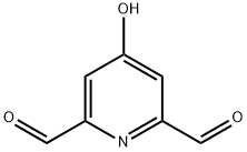 2,6-Pyridinedicarboxaldehyde, 4-hydroxy- (9CI) Structure