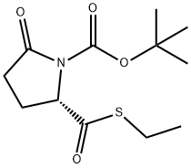 (2S)-2-[(에틸티오)카르보닐]-5-옥소-1-피롤리딘카르복실산tert-부틸에스테르 구조식 이미지