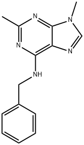 N-benzyl-2-chloro-9-methyl-9H-purin-6-amine 구조식 이미지