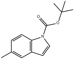 1-(TERT-BUTOXYCARBONYL)-5-METHYLINDOLE& 구조식 이미지