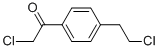 Ethanone, 2-chloro-1-[4-(2-chloroethyl)phenyl]- (9CI) Structure