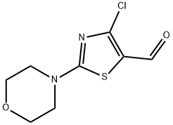 4-CHLORO-2-(4-MORPHOLINO)-5-THIAZOLECARBOXALDEHYDE Structure