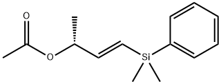 (3R)-1-(디메틸페닐실릴)-1-부텐-3-올아세테이트 구조식 이미지