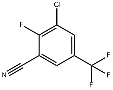 3-chloro-2-fluoro-5-(trifluoromethyl)benzonitrile 구조식 이미지