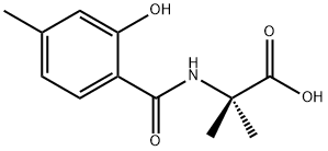 Alanine,  N-(2-hydroxy-4-methylbenzoyl)-2-methyl- Structure