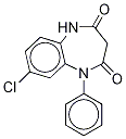 N-DesMethyl ClobazaM-d5 Structure