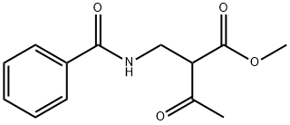 N-Benzoyl-2-acetyl-β-alanine methyl ester Structure