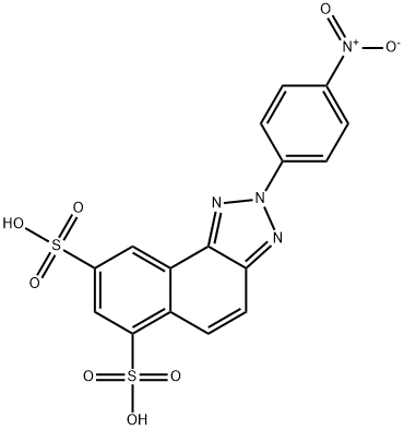 2-(p-nitrophenyl)-2H-naphtho[1,2-d]triazole-6,8-disulphonic acid Structure