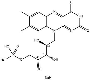 Riboflavin 5'-Monophosphate Sodium Salt Structure