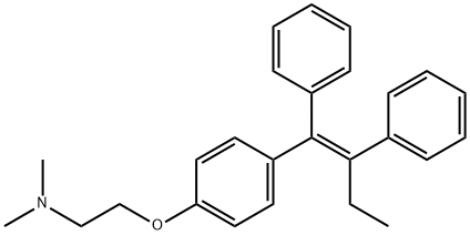 2-[4-[(E)-1,2-diphenylbut-1-enyl]phenoxy]-N,N-dimethyl-ethanamine 구조식 이미지