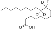 OCTADECANOIC-9,9,10,10-D4산 구조식 이미지