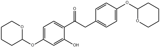 1,2-(2'-Hydroxyl-4',4''-bis-alpha-pyranol)diphenylethanone Structure