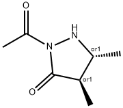 3-Pyrazolidinone, 2-acetyl-4,5-dimethyl-, trans- (9CI) Structure