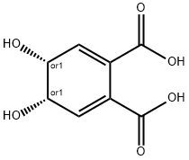 1,2-DICARBOXY-CIS-4,5-DIHYDROXYCYCLOHEXA-2,6-디엔 구조식 이미지