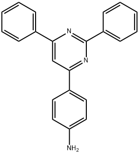 4-(4-Aminophenyl)-2,6-diphenyl pyrimidine Structure