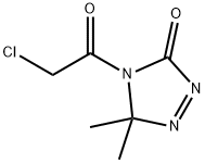 3H-1,2,4-Triazol-3-one, 4-(chloroacetyl)-4,5-dihydro-5,5-dimethyl- (9CI) 구조식 이미지